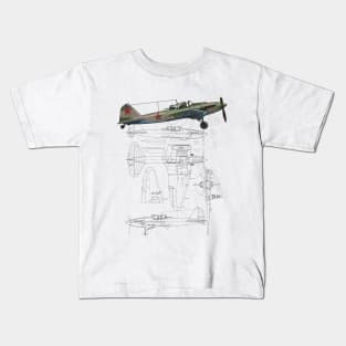 Sturmovik Iljushin IL-2 Kids T-Shirt